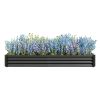 Raised Garden Bed Kit - Metal Raised Bed Garden7.6x3.7x0.98ft for Flower Planters, Vegetables Herb Black